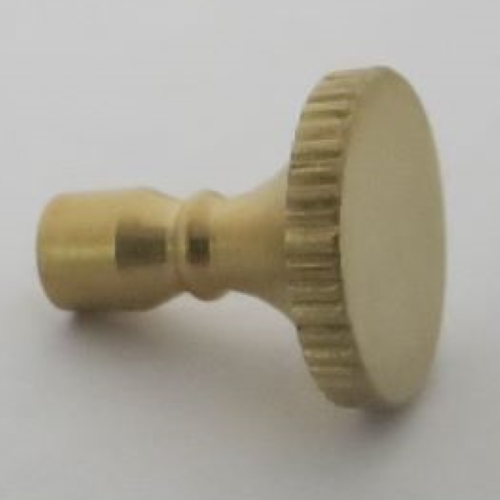 BRASS TURN KNOB 3/4" LONG 4/36 HOLE